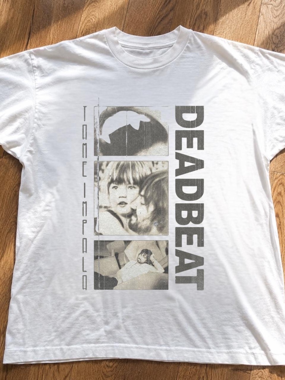 Gildan White 'Deadbeat' Graphic Short Sleeve Tee